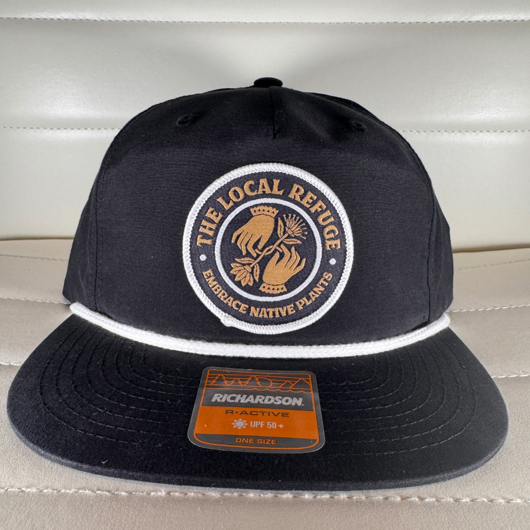 Black Hat with Black Logo Patch