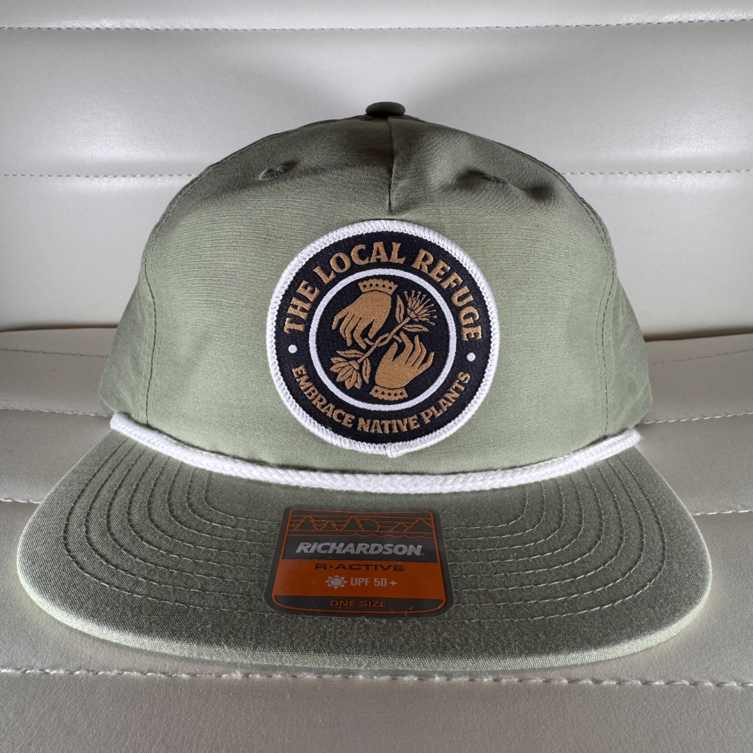 Sage Hat with Black Logo Patch