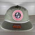 Sage Hat with Pink & Green Logo Patch