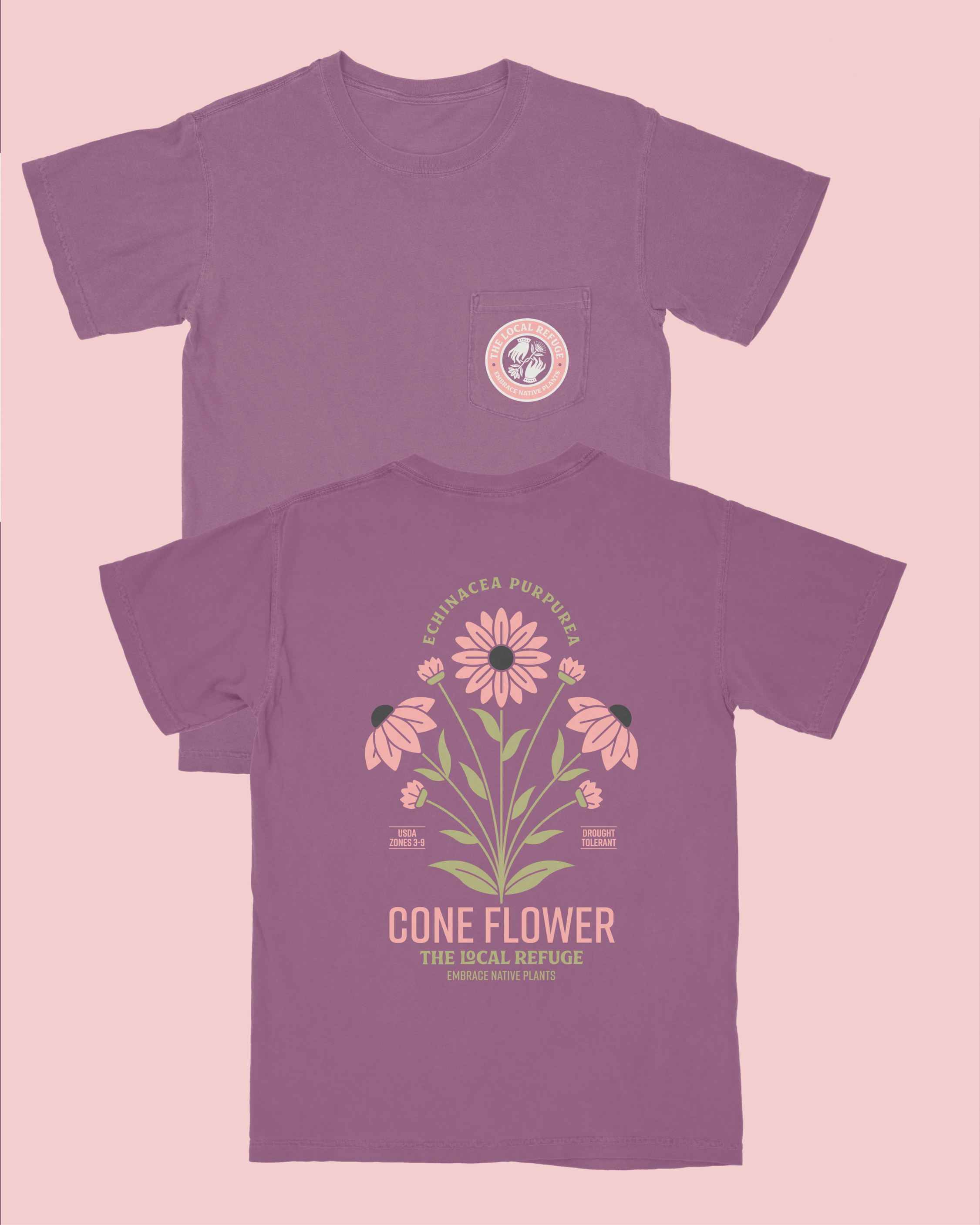 Coneflower Shirt - Purple