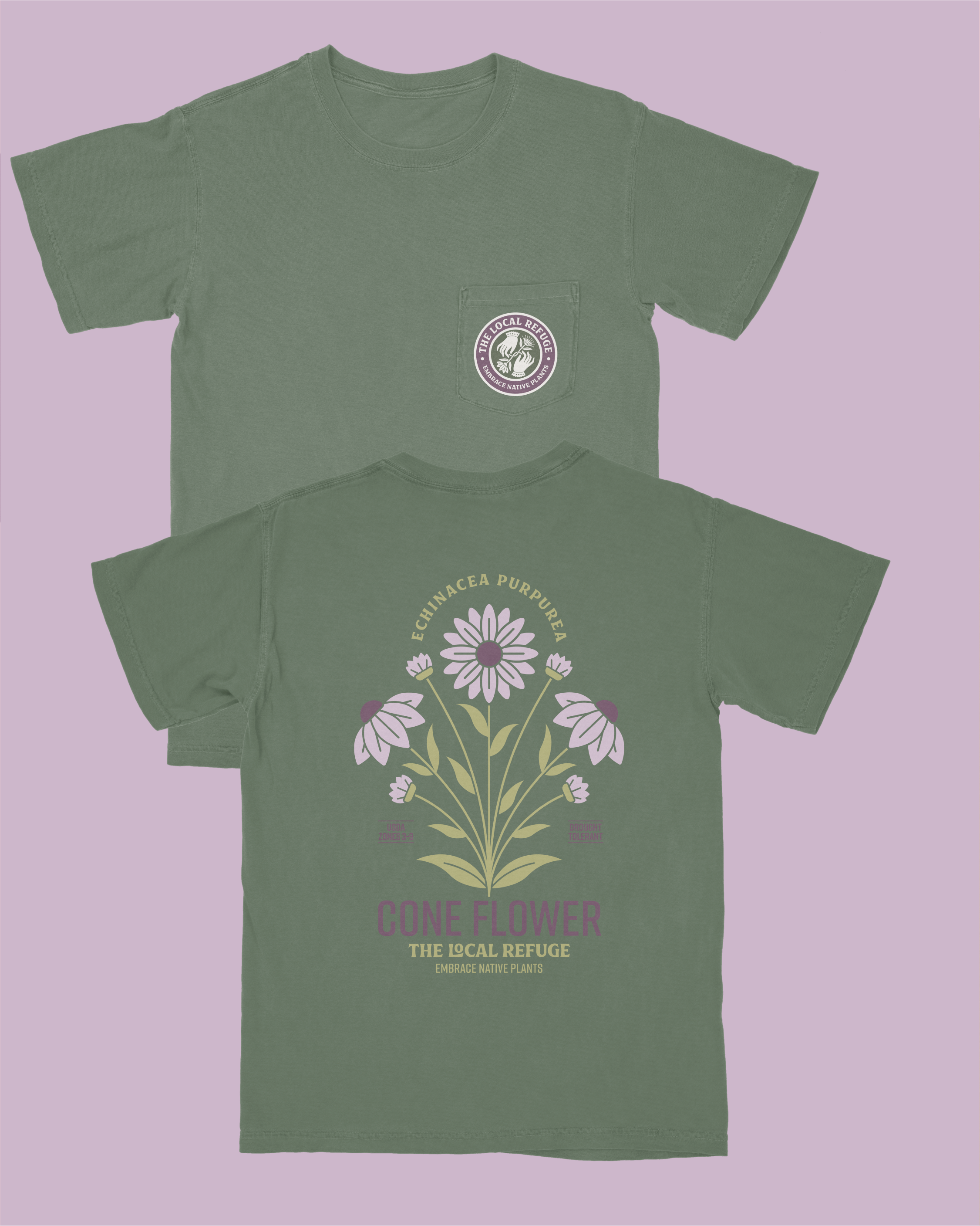 Coneflower Shirt - Green