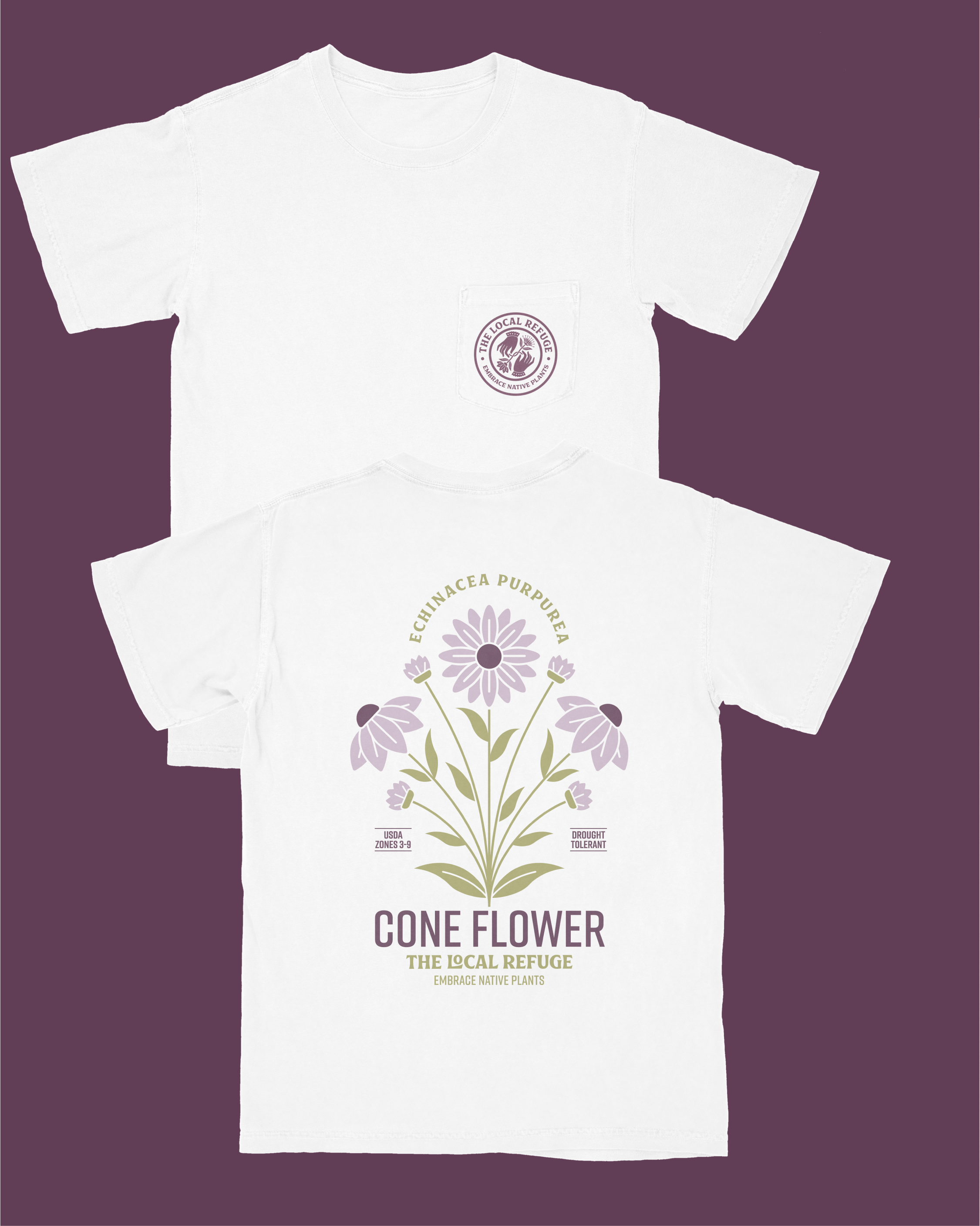 Coneflower Shirt - White