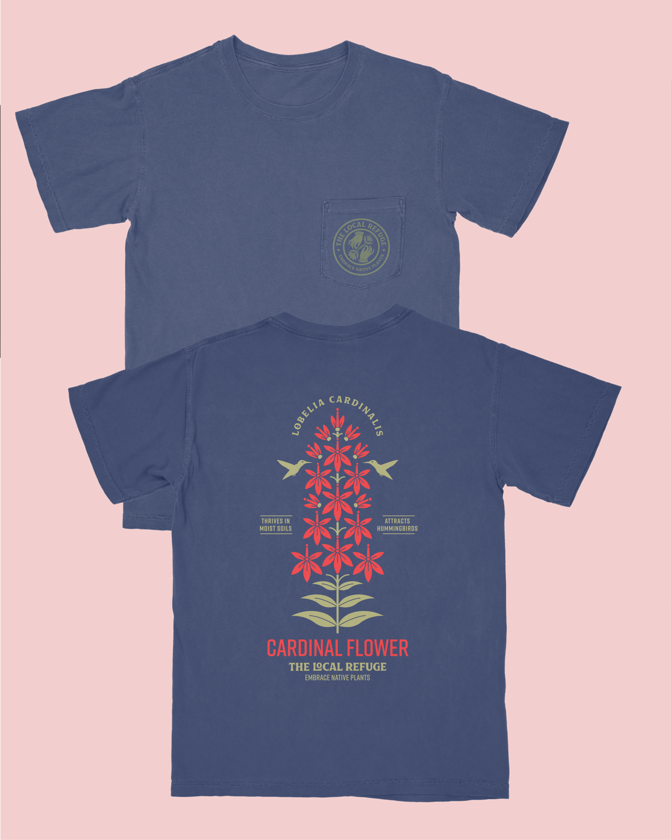 Cardinal Flower Shirt - Blue