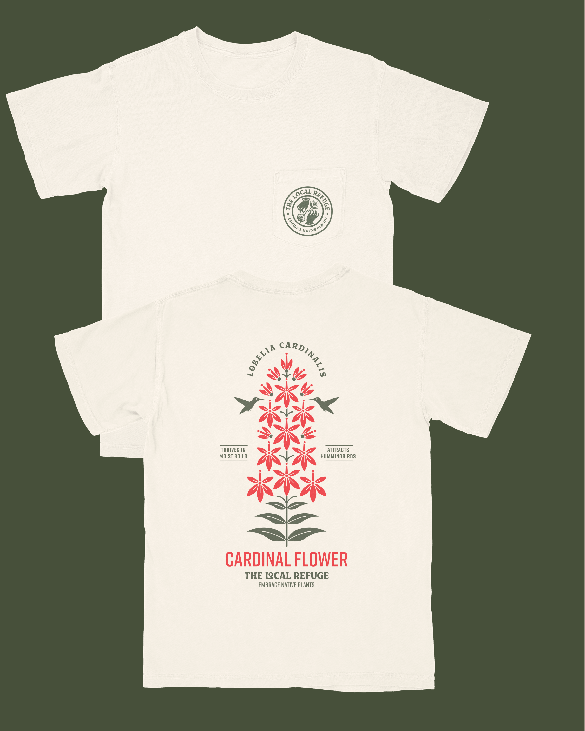 Cardinal Flower Shirt - White