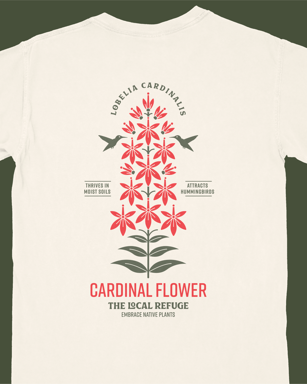Cardinal Flower Shirt - White
